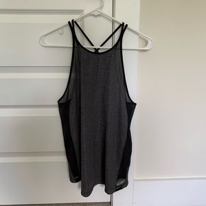 lululemon Strappy Grey and Black Tank Top - size medium (I think)